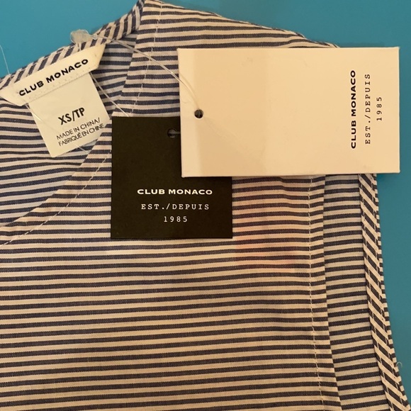 CLUB MONACO Caleigh Cropped Button-Back Top Size XS - Picture 5 of 12